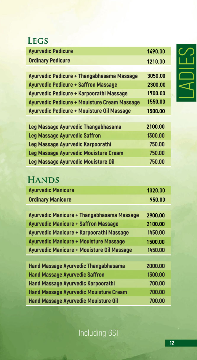 PVR Menu Card