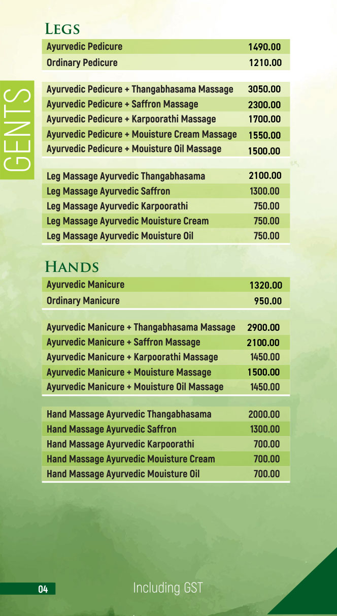 PVR Menu Card