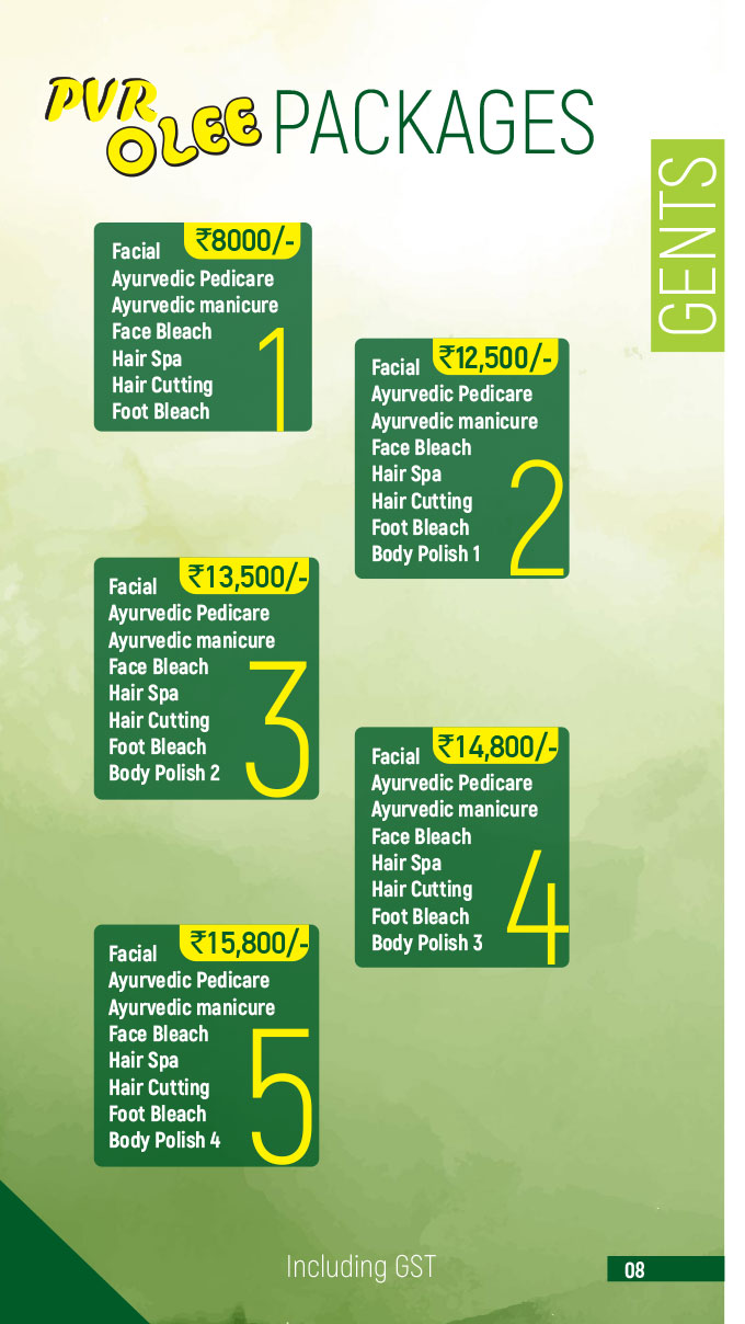PVR Menu Card